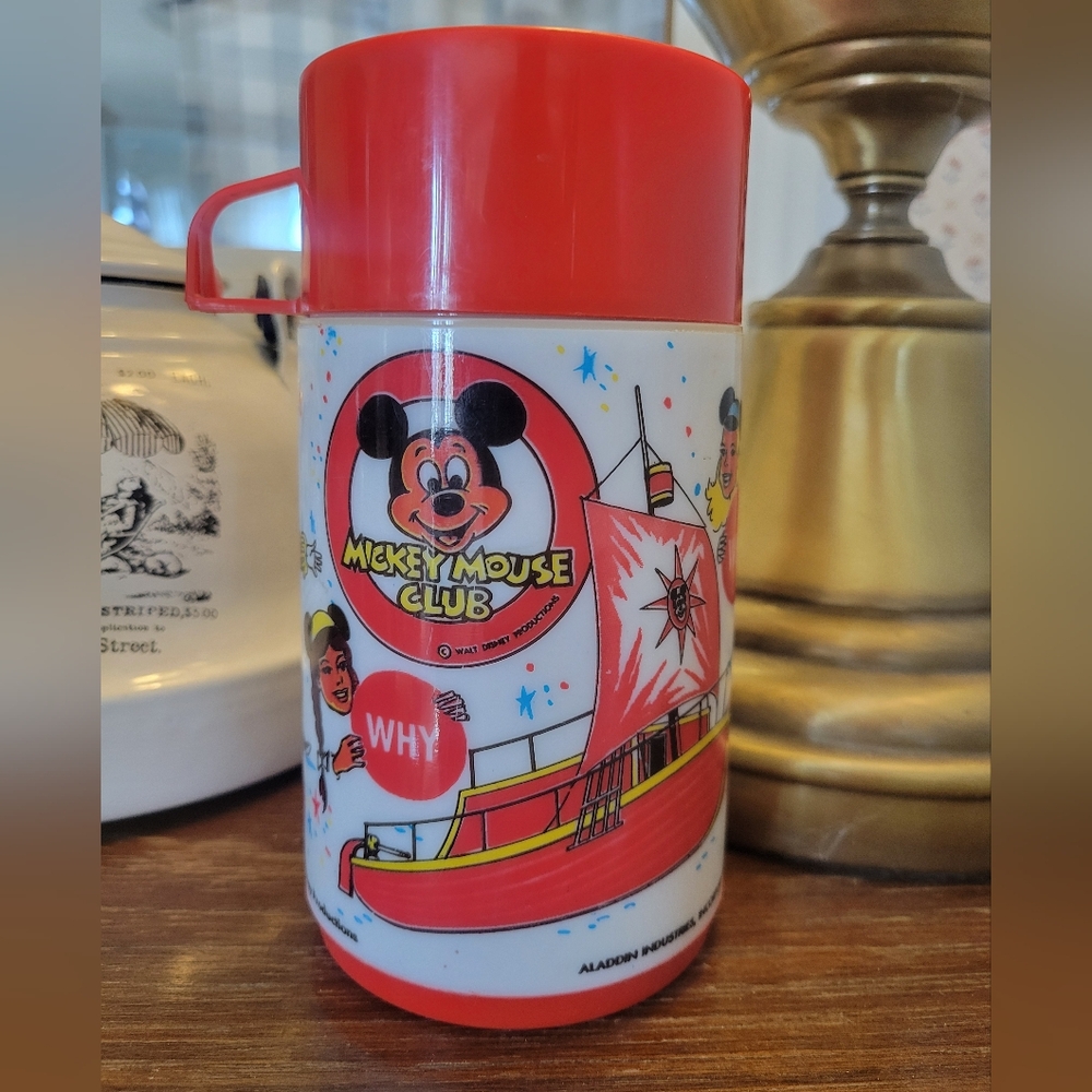 1970s Vintage Mickey Mouse Club Thermos